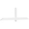Ekena Millwork Eugene Architectural Grade PVC Gable Bracket, 84"W x 24 1/2"H x 2"D x 4"F, 7/12 Pitch GBP084X25X0204EUG00 - alternate 1